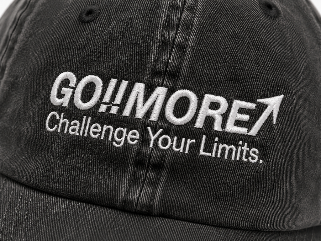 GO!!MORE↗ Signature Washed Cap