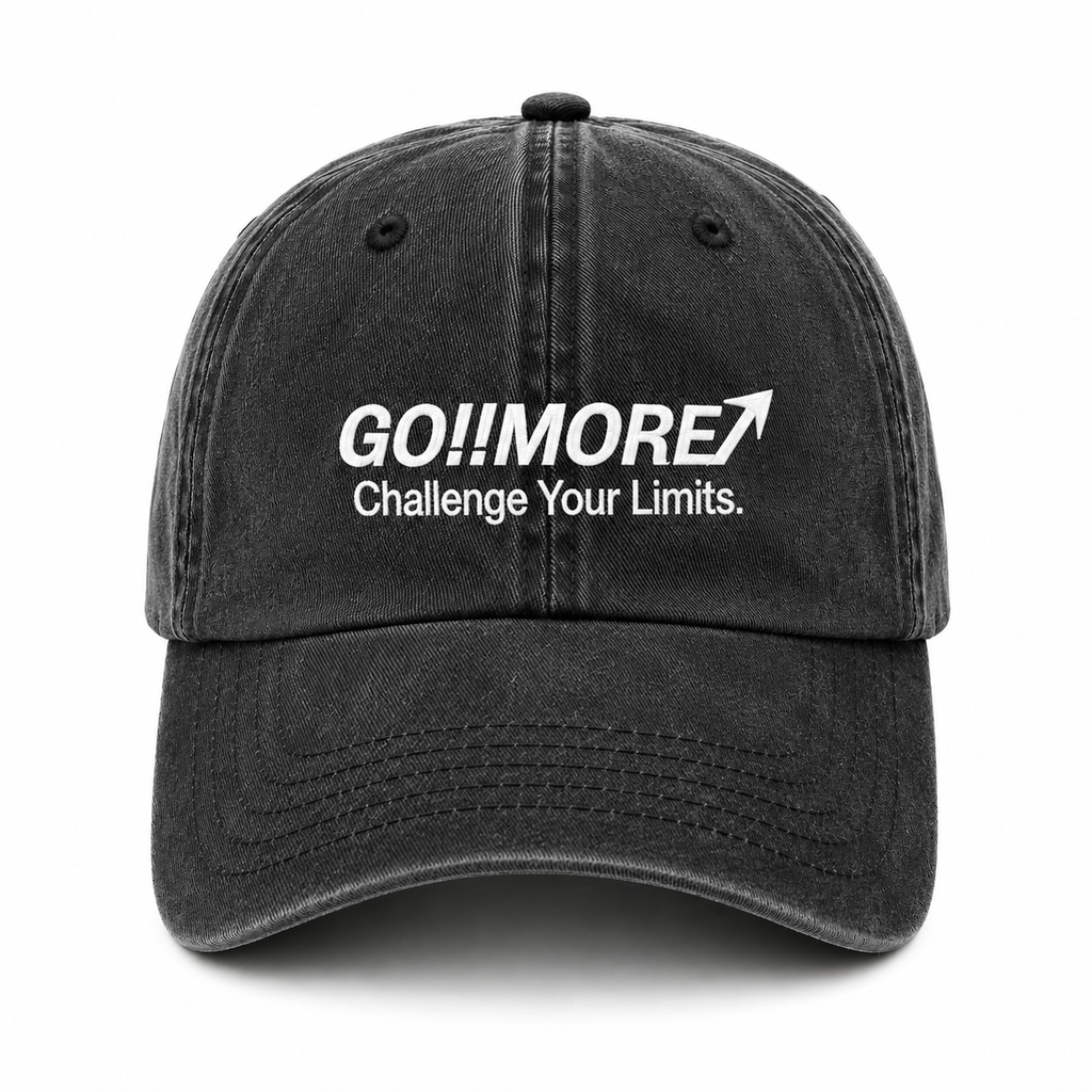 GO!!MORE↗ Signature Washed Cap